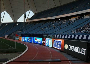 Good price 1R1G1B Advertising Football Stadium Perimeter Led Screen P16 1920 Hz online